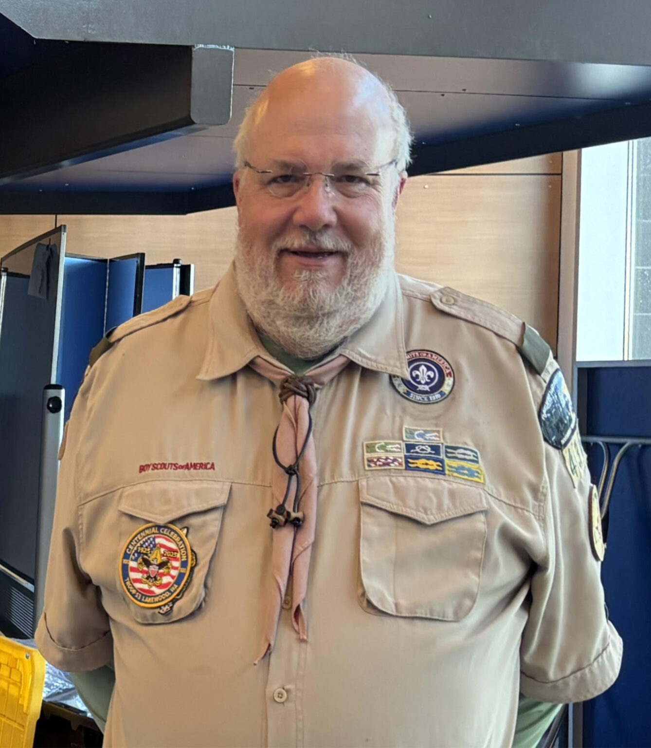 image of jeff standing in uniform